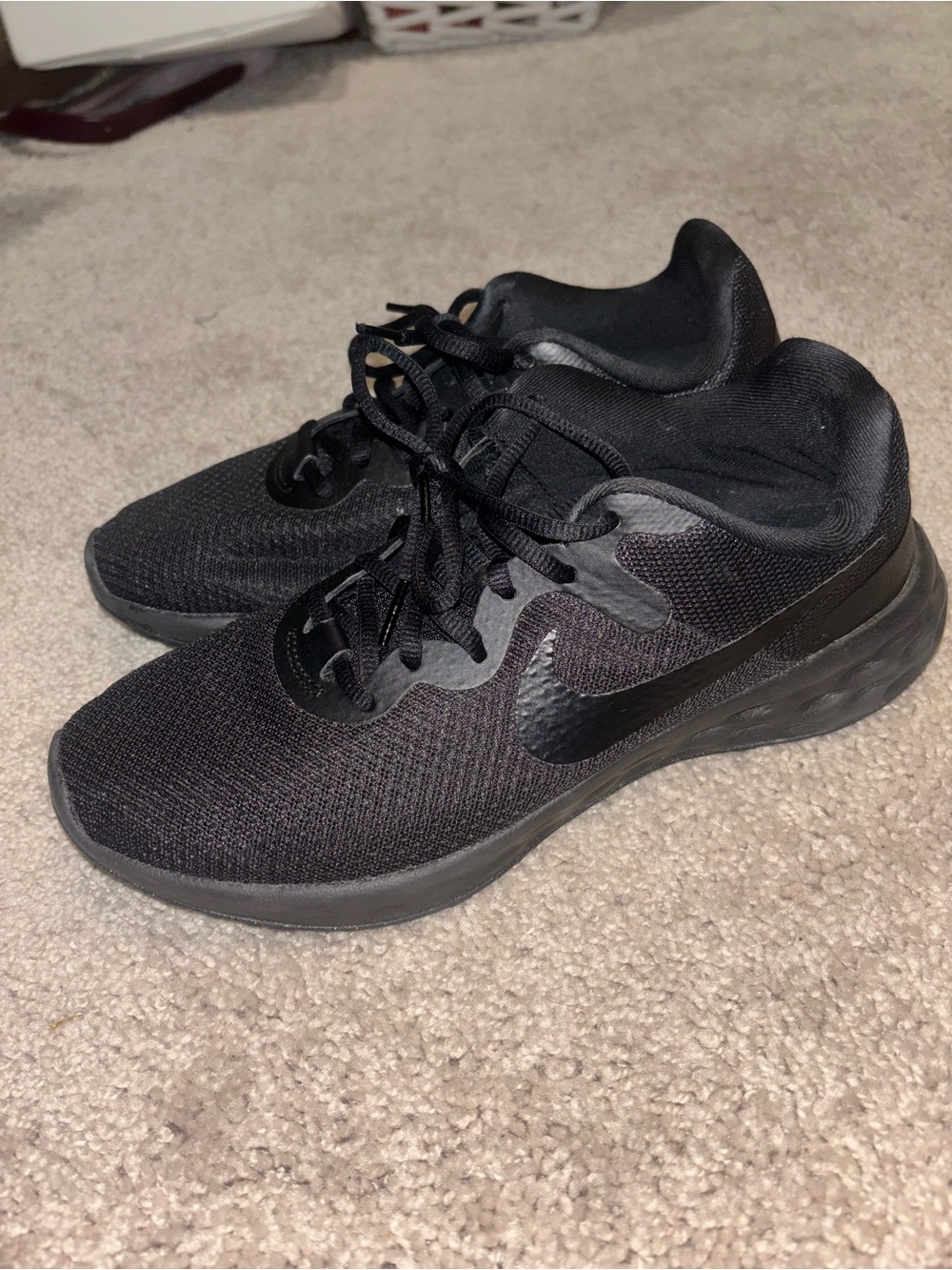 Nike Black Lightweight Mesh Running Sneakers